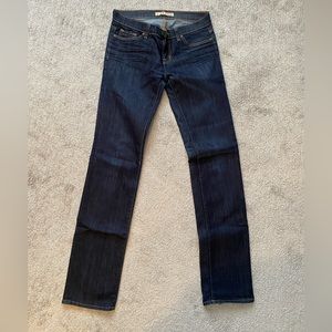 J brand dark wash straight leg size 27